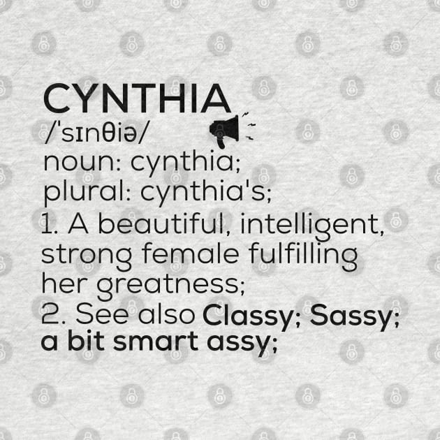 Cynthia Name Definition Cynthia Female Name by TeeLogic